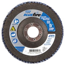 Norton Abrasives 66623399206 Flap Disc, 5 In X 24 Grit, 7/8