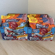 LOT OF 18 Bunch O Balloons Magna Seal Reusable Water Balloon 4 packs Total of 72