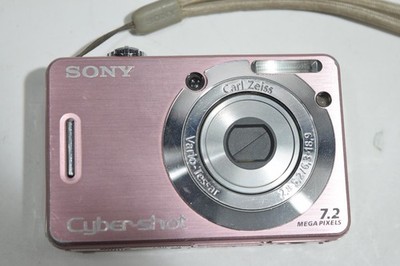 Sony Cyber-shot DSC-W55 7.2MP 3x Optical Zoom Digital Camera PINK