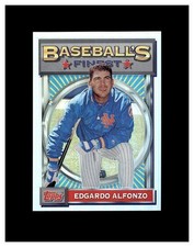 2001 Topps Finest Edgardo Alfonzo Silver Refractor #F09 New York Mets MINT
