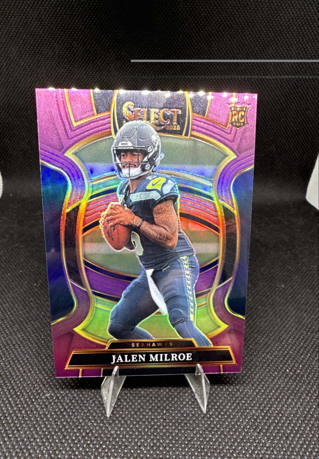 2025 Panini Select - Concourse Jalen Milroe #14 Purple Prizm /75 (RC)