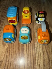 VTech Go Go Smart Wheels Vehicles Lot 6 Go Go Smart Wheels Race Cars talking