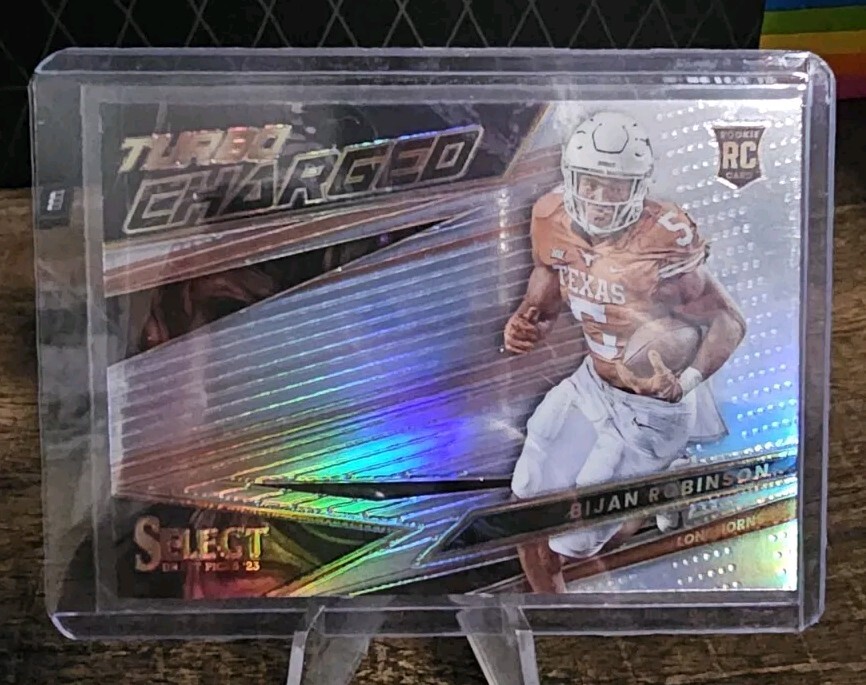 2023 Panini Select Draft Picks - Turbocharged Silver Prizm #TC-BR Bijan Robinson
