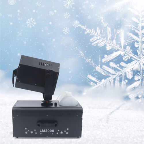Macchina da neve 2000 W 110 V LED palco DJ macchina fiocco di neve decorazione festa di Natale con telecomando - Foto 4 di 13