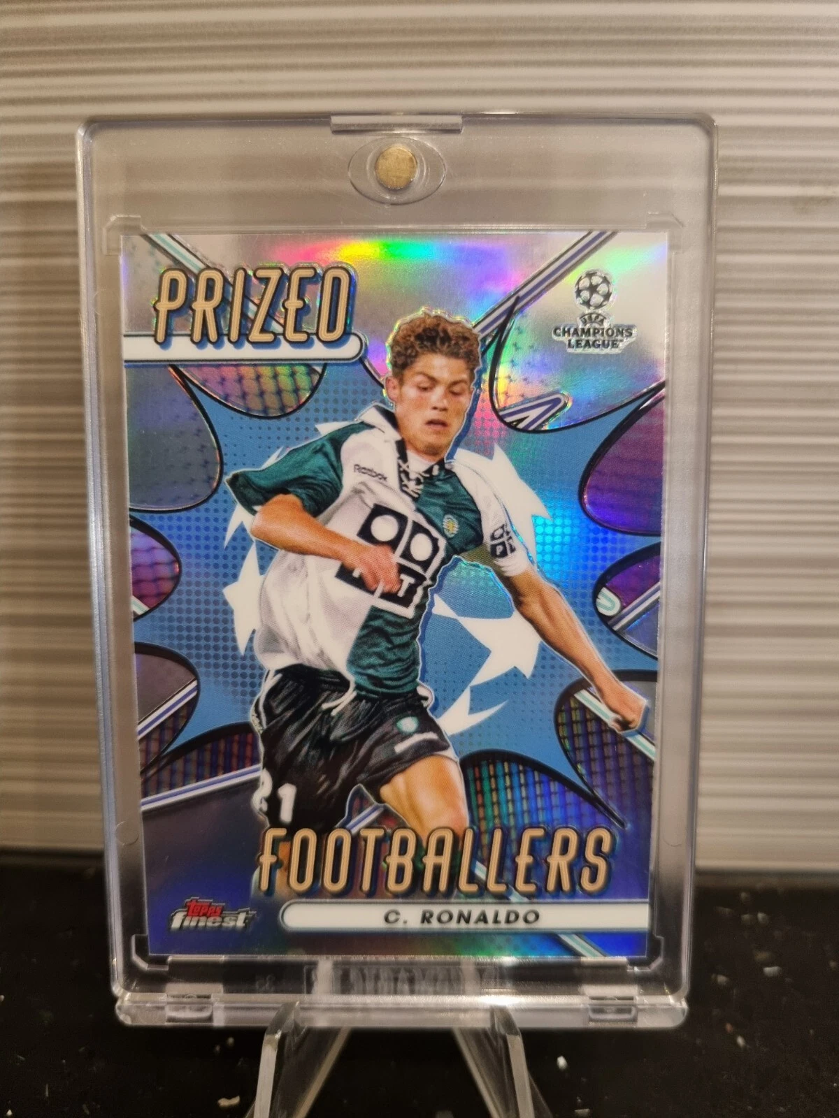 Cristiano Ronaldo Prized Footballers Topps Finest UCC 2022-23 Sporting Lisbon