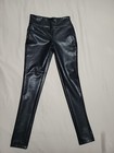 GB Faux  Girl's Junior Black Leather Leggings Size Xs  — photo 1