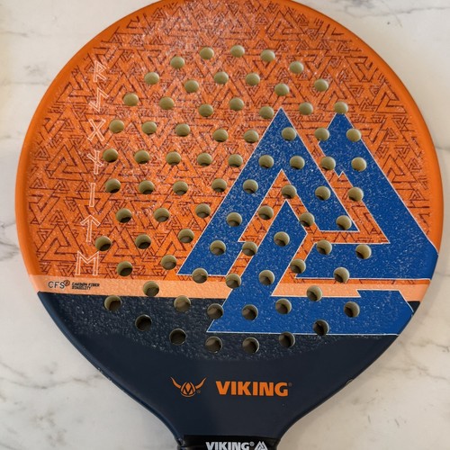 Viking Re Ignite Lite Paddle Platform Tennis Racket Racquet Orange Blue - Picture 3 of 3