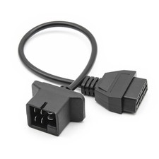Car OBD Cable 6pin Connector for Chrysler To 16pin OBD2 Female Diagnosis Adapter
