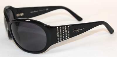 Salvatore Ferragamo Black Swarovski Crystal-Studded Sunglasses (NEW IN BOX) Salvatore Ferragamo | Accessories | Ferragamo Sunglasses  main image 4