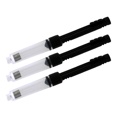 JinHao Plastic Slide Fountain Pen Ink Converter, Pack of 3