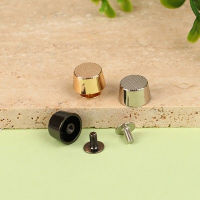 4pcs Metal Screw Back Rivets for Leather Garment Wallet Decoration Hardware 12mm