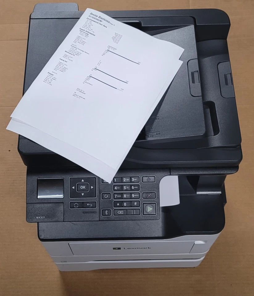 Lexmark 36S0620 MX321adn Compact All-In One Monochrome Laser Printer - Image 2 of 4