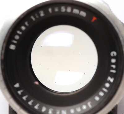 Biotar F2/56mm Red:T Carl Zeiss Jena レンズ Carl Zeiss Jena BIOTAR Red T Lens f2 58mm M42 and EF mount MINT