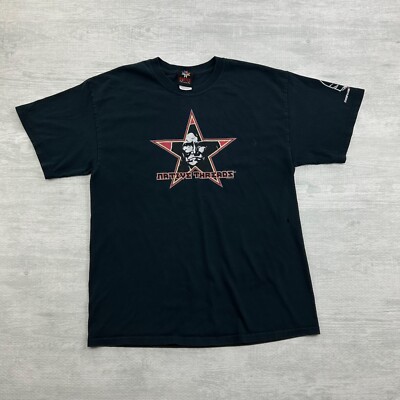 Vintage 90s Native Threads Shirt Size Large Black Skate Star Tee