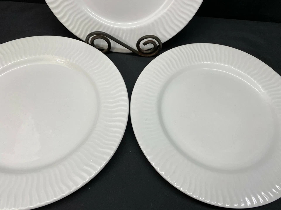 Gibson "WHITE TIDES" Everyday China ~ 3 件套 ~ 晚餐盘 ~ 10 3/4" — 第 4/4 张图片