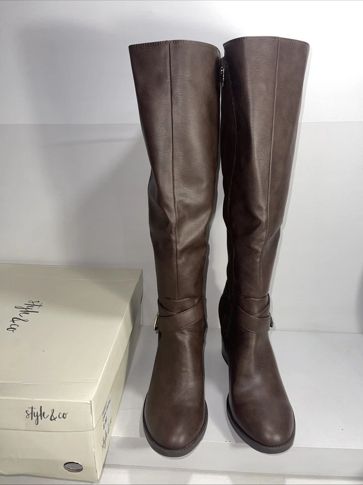 Женские сапоги Style & Co Hazell с пряжкой размер 8 M поврежденная коробка - Изображение 4 из 4