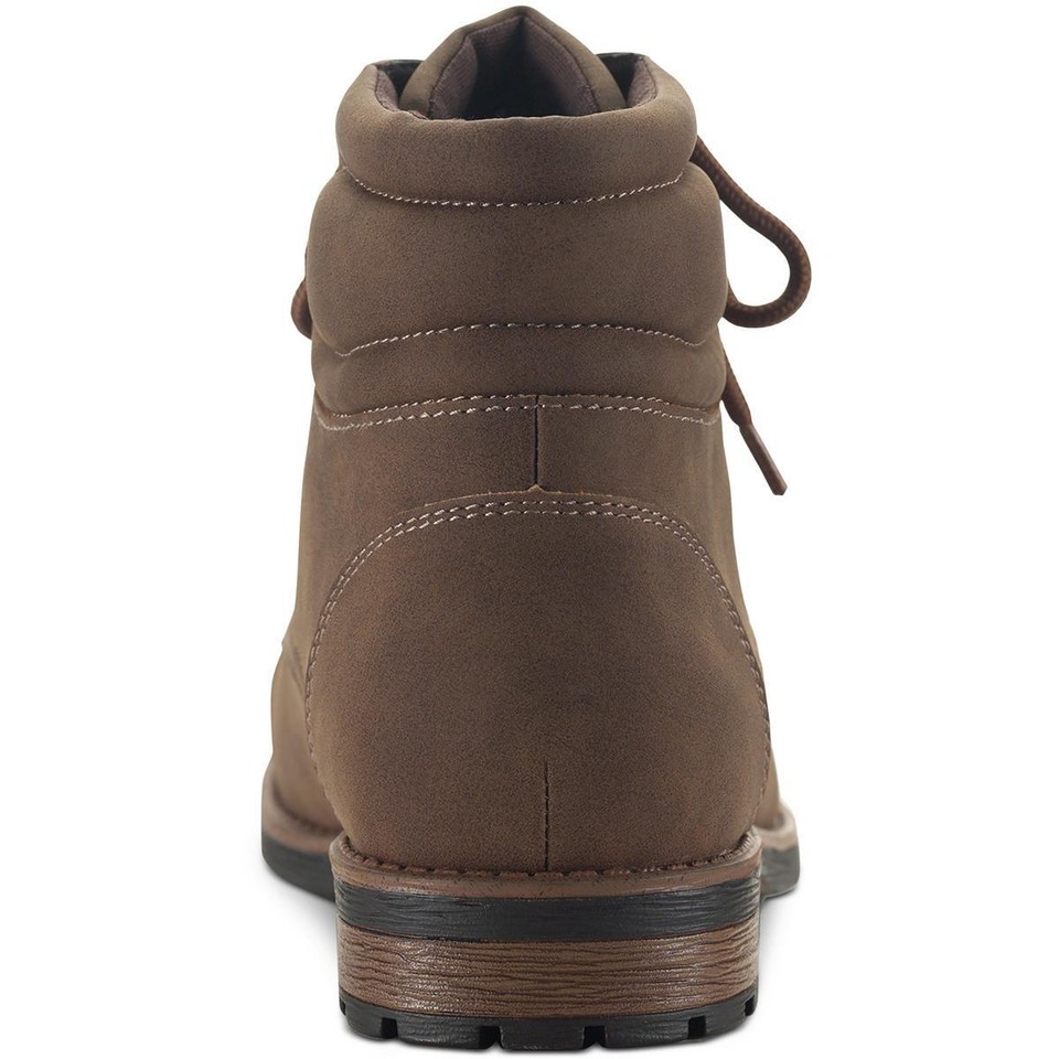 Sun + Stone Womens Baker Brown Combat & LaceUp Boots 10.5 Medium (D