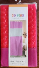 3D Heavy 3D Peva Shower Curtain Two Tone Pink 70 X 72 NEW