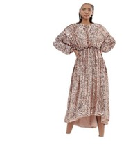 ASOS EDITION open back waisted midi dress in sequin
