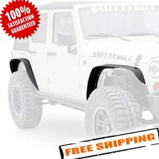 Smittybilt 76837 XRC Front & Rear Flat Fender Flares for 07-18 Jeep Wrangler JK