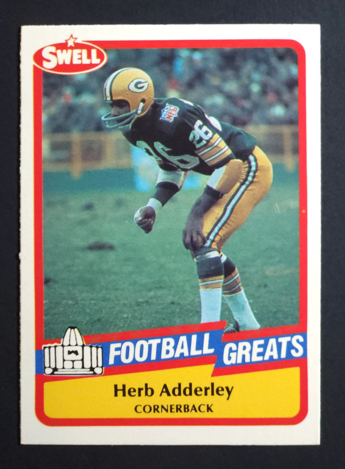1989 PHILADELPHIA SWELL #103 HERB ADDERLEY GREEN BAY PACKERS *HOF* *EXCMT*
