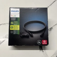 Philips Hue 8 ft. Outdoor Low Voltage Black Cable Extension & T-Part (1748930VN)