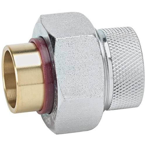 Homewerks 3/4 in. Galvanized Steel FIP x Sweat Dielectric Union Fitting 150 PSI