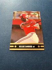 1991 Gold Leaf Baseball Reggie Sanders Rookie Card #BC10 Set Break NM-MT