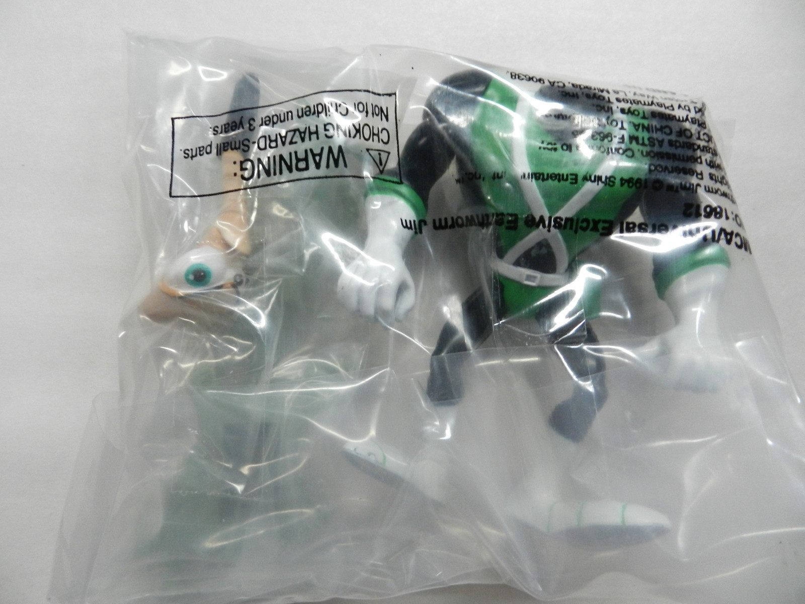 SEALED VINTAGE EARTHWORM JIM ACTION FIGURE MAIL AWAY PLAYMATES 1994 EXCLUSIVE