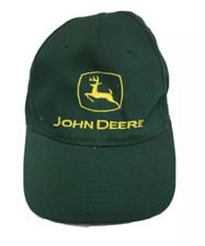 Youth Size John Deere Hat Farmer Adjustable Cap Green San Sun Hat