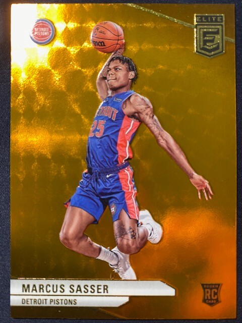 2023-24 Donruss Elite #206 Orange Foil Marcus Sasser Rookie RC, Pistons