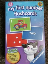 RAVENSBURGER MY FIRST NUMBER FLASH CARDS FLASHCARDS HOME LEARNING COMPLETE VGC