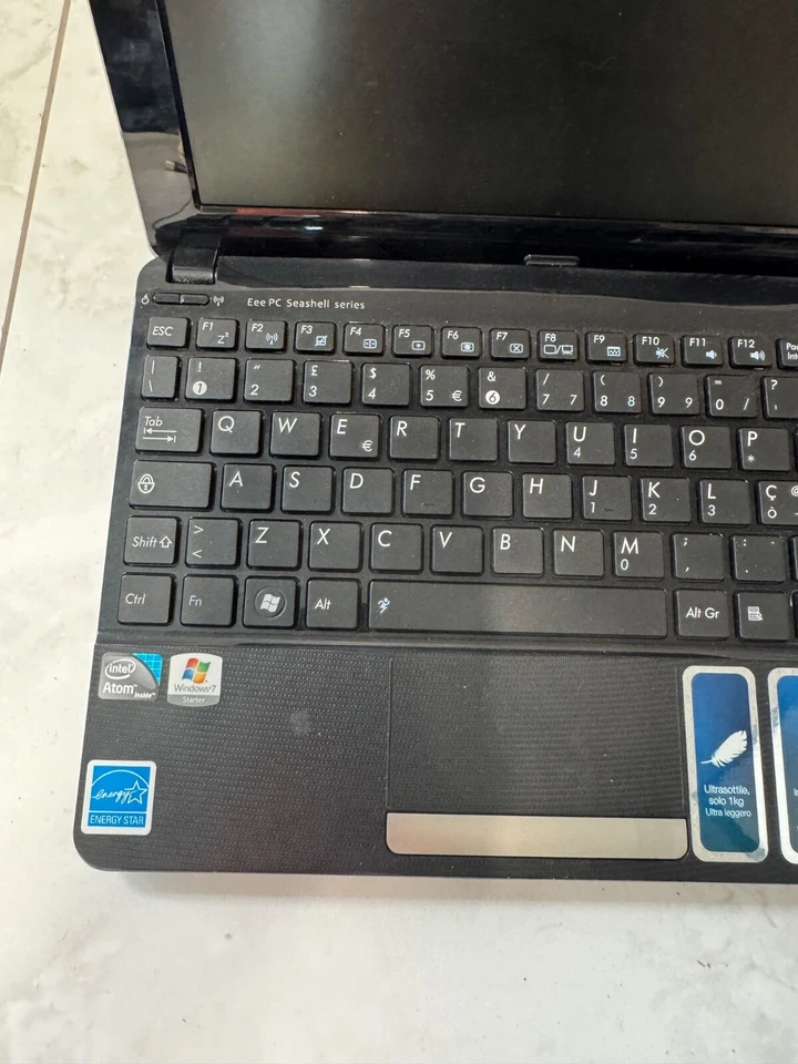 Netbook ASUS Eee PC 1015PD Windows 7 Starter – Non Funzionante – Vintage - Immagine 3 di 4
