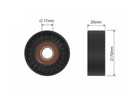 NTY Spannrolle Keilrippenriemen FÜR Citroen Evasion Xantia XM Xsara ZX FI