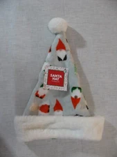 NWT Gray Gnome Design Santa Hat, 1616 Holdings, One Size, Polyester rr
