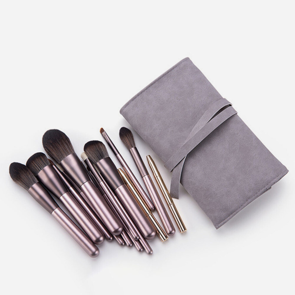 Foldable Makeup Brush Case Holder Organizer Travel Cosmetics Bag