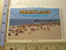 Postcard Views Folder Scenic Maryland Historic USA