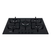 Whirlpool GOA7523NB1 Ebene Kochen 75 CM 5 Feuer Roste Aus Gusseisen Glas Schwarz