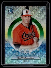 Adley Rutschman 2020 Bowman Chrome Dawn of Glory Green Mojo Card 90/99 #DG-13
