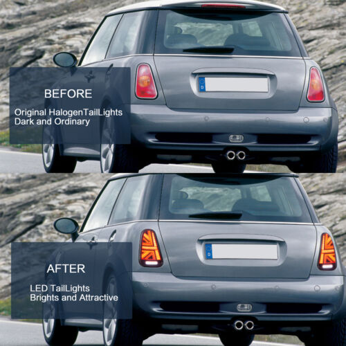 VLAND LED Rückleuchten Rot für 2001-07 BMW Mini Cooper R50 R52 R53 sequentiellen - Bild 6 von 8
