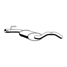 ERNST 142137 Mittelschalldämpfer Mitteltopf für VW GOLF 3 VENTO 1.8 1.9 TD/GTD