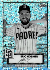2021 Topps Chrome Platinum Eric Hosmer #334 Black & White Mini-Diamonds 5M