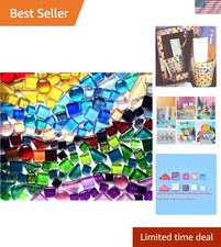 500g Mixed Color Irregular Mosaic Tiles for DIY Crafts  Home Decor Projects