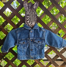 Vintage Levis Orange Tab Denim Jacket Kids Toddler Childrens SZ 2 Made In USA