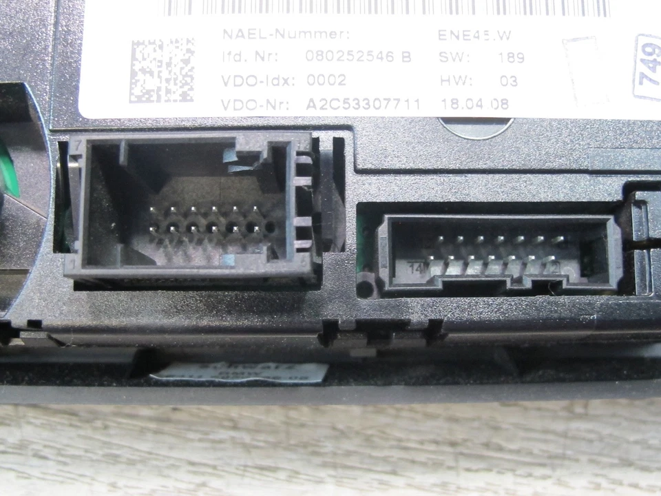 2008-2011 BMW E90 E91 M3 328i 335i A/C HEATER CLIMATE CONTROL SWITCH 9182287 - Image 4 of 4