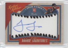2019 Leather & Lumber Rookie Signatures Baseball Black Josh James Auto RC 16hd