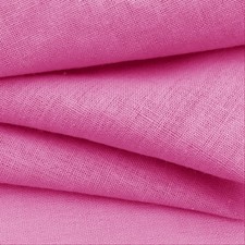 Linen Fabric by the Yard, 61 Inch Wide Pink Blend Cloth, 60 Linen 40 Cotton Fa