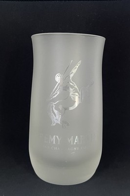 REMY MARTIN FINE CHAMPAGNE COGNAC FROSTED  GLASS  4.5'' TALL | CUP | DRINKS