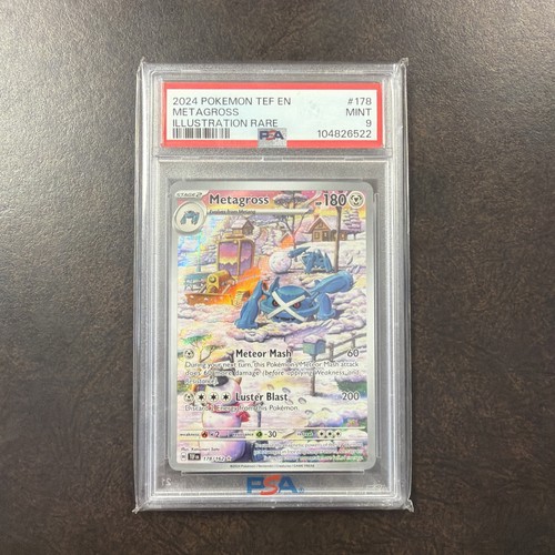 Pokemon 2024 SV05 Temporal Forces Metagross 178/162 Illustration Rare Holo PSA 9