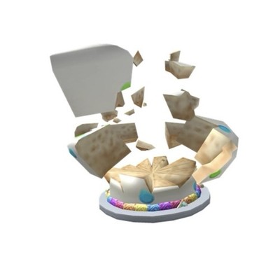 ROBL0X | Cakesplosion Hat Rainbow Cake Series 6 - RARE Toy Code - SENT IS MESSG
